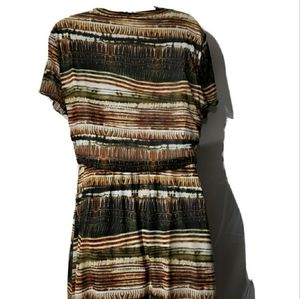 Multicolor mid length dress Size large